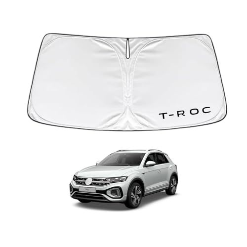 フォルクスワーゲン T-ロック 2020年7月?現行 車種専用設計 サンシェード 車 フロント さんしぇーど 暑さ対策 日除け 遮熱 遮光 uvカット 紫外線遮蔽 折り畳み式 収納ポーチ付き 取付簡単 保護パーツAR 89fbdff6