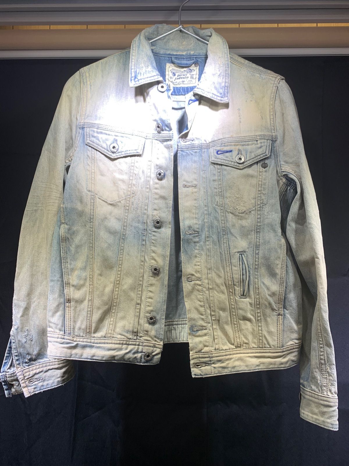 (4)E506【DIESEL】ディーゼル Gジャン デニムジャケット Sサイズ メンズ