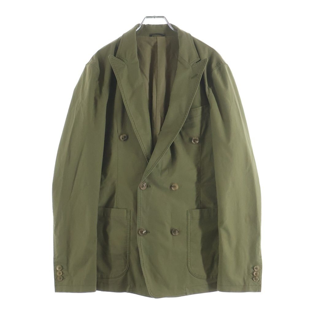 jun hashimoto (ジュンハシモト) 20AW DOUBLE JACKET コットン テーラードジャケット カーキ 1032020004