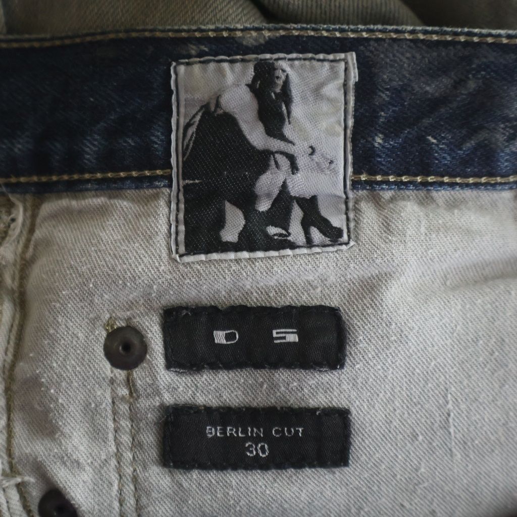 Drkshdw SS08 泥加工　ベルリンカット　デニム　30 DRKSHDW (ダークシャドウ) BERLIN CUT ベルリンカットデニムパンツ