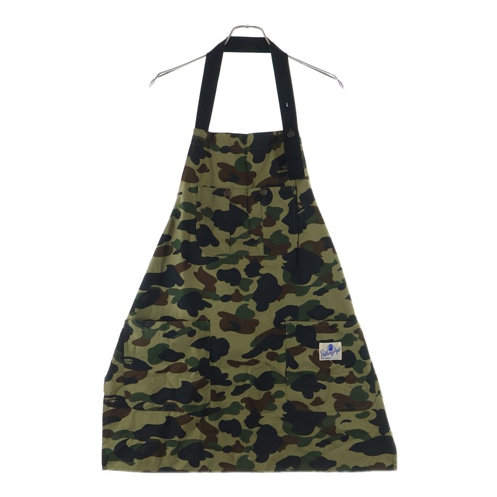 A BATHING APE (アベイシングエイプ) 1ST CAMO Duck Apron 1STカモ ダック エプロン グリーン