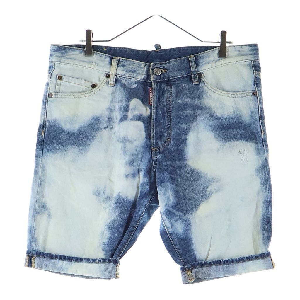 DSQUARED2 (ディースクエアード) 15SS デニム ツイルボタンフライショーツ ハーフパンツ ブルー S74MU0358 S39781 9,352円