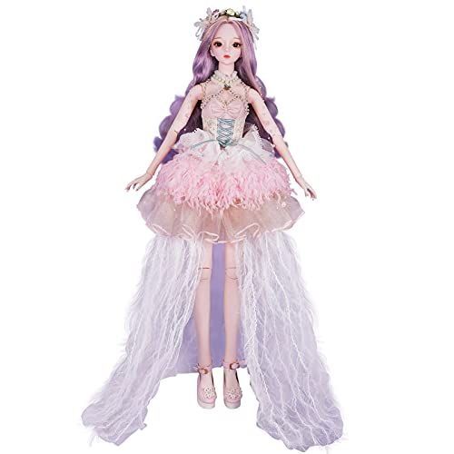 ICY Fortune Days オリジナルデザインの関節動ける人形 1/3 bjdドール フルセット 高さ約60 cm 26個の動ける機械式関節付き体 6+(Klaire)Y 05605779