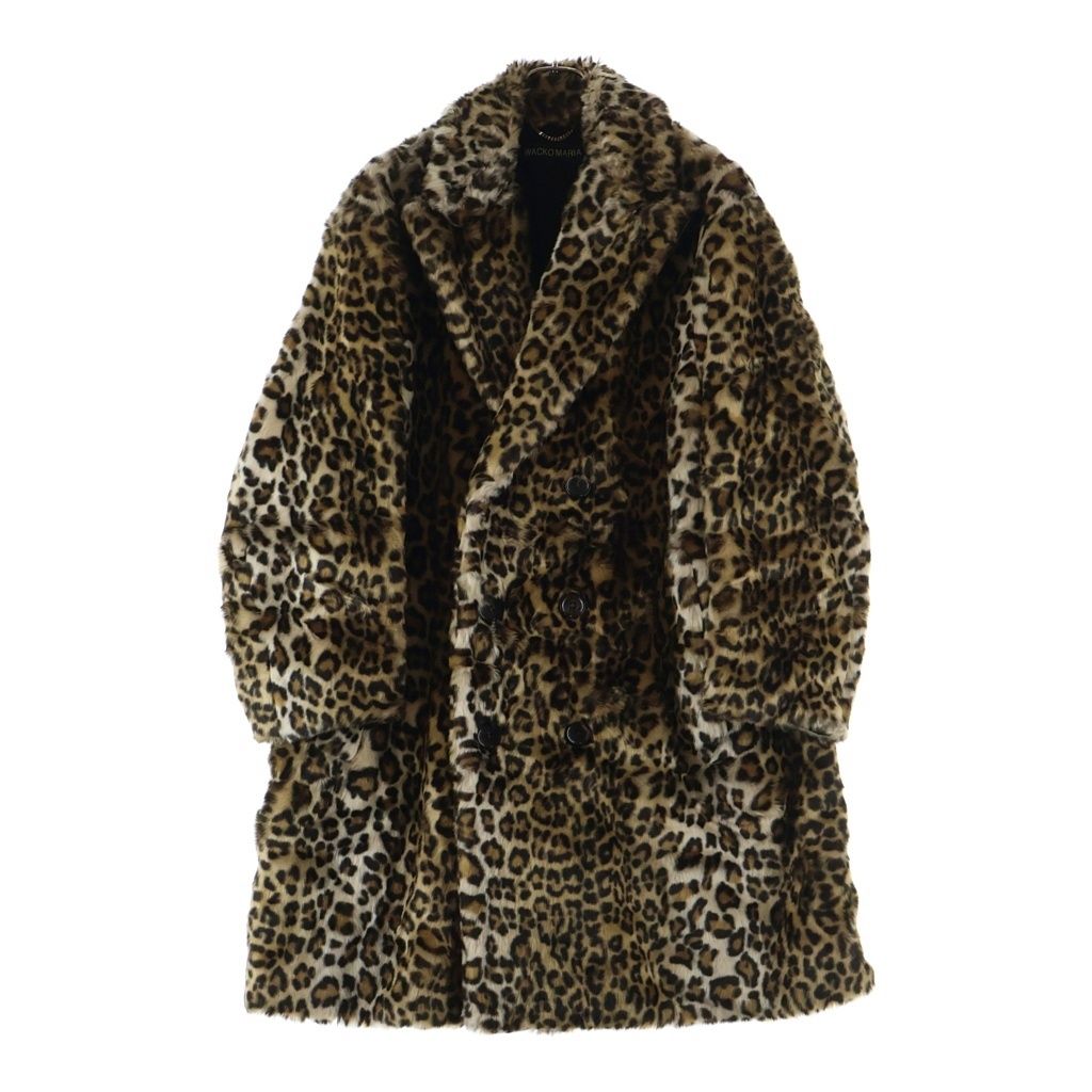 WACKO MARIA (ワコマリア) LEOPARD FUR COAT レオパード ファーコート ブラウン