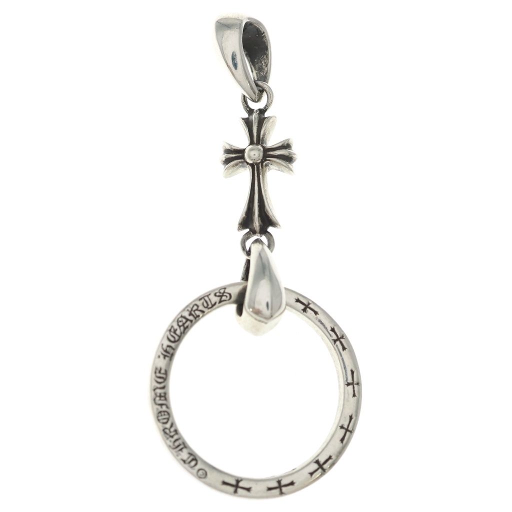 CHROME HEARTS (クロムハーツ) EWLP NTFL BBF ベイビーファットクロス アイウェアループ ペンダントトップ シルバー BCA256
