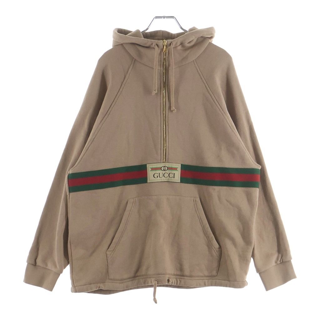 GUCCI (グッチ) シェリー コットン パーカー フーディー ベージュ 644656 #S 37,538円