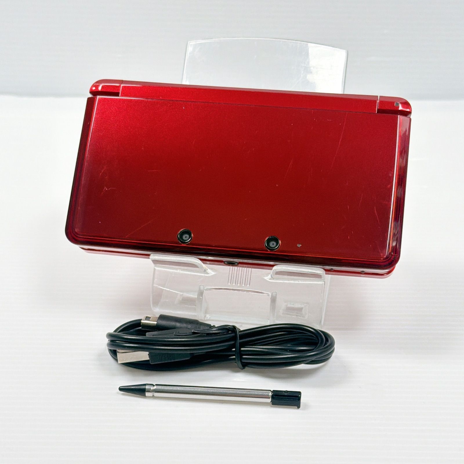 ニンテンドー 3DS フレアレッド 良品 遊べるセット 動作確認済み ds 3ds 3DS 任天堂 管理番号M1935