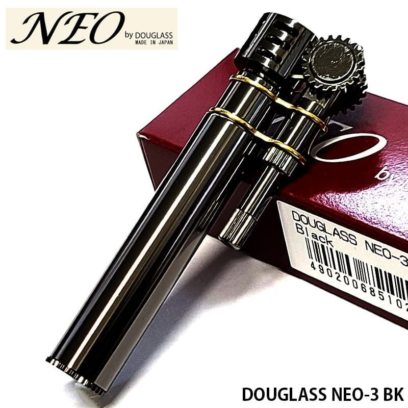 オイルライター ダグラス NEO ブラック タイプ3 DOUGLASS ネオ ワンタッチ開閉 便利 日本製 レトロ フリント 東京パイプ かっこいい メンズ 黒 おしゃれ プレゼント ギフト