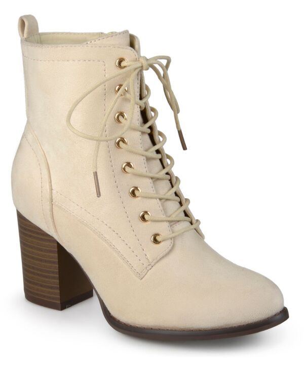 ジュルネ コレクション レディース シューズ ブーツ・レインブーツ レース ヒール Journee Collection Journee Womens Baylor Medium and Wide Width Lace Up Stacked Heel Boot 26,100円