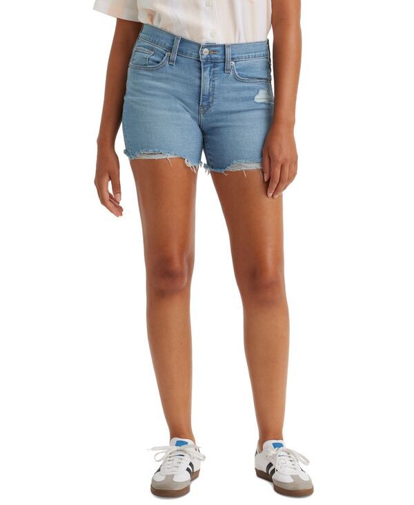 リーバイス レディース ボトムス ハーフパンツ・ショーツ ショートパンツ Levis Womens Mid Rise MidLength Stretch Shorts Im Just A