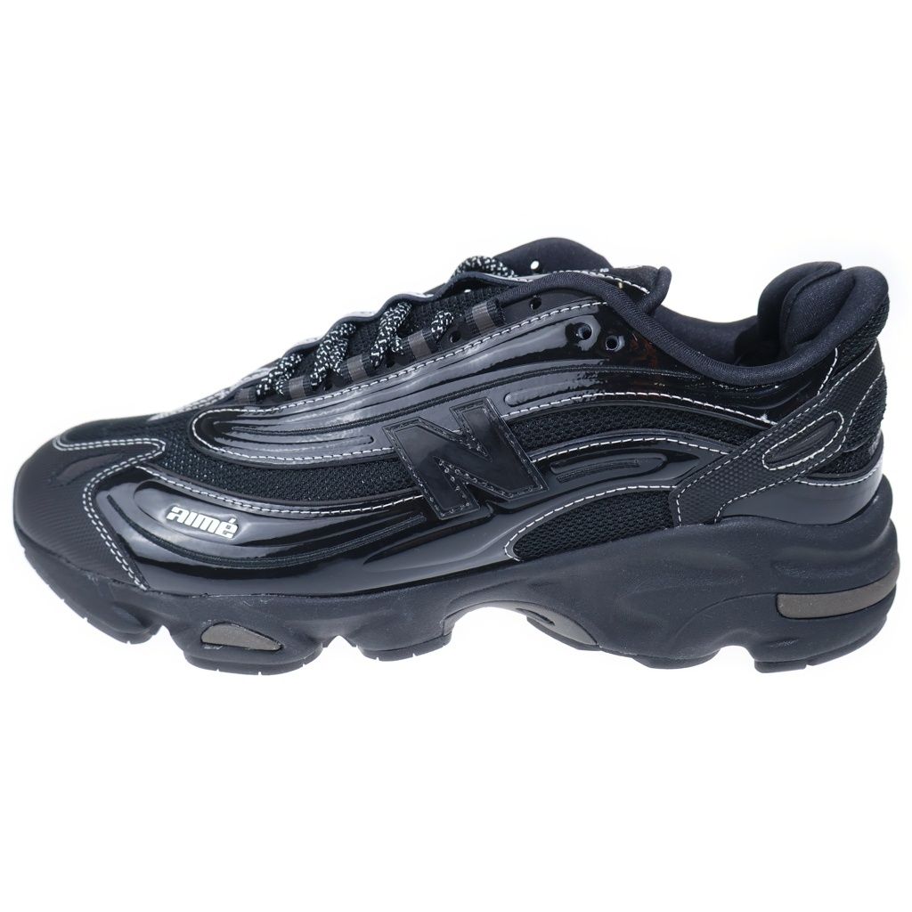 New Balance (ニューバランス) ×Aime Leon Dore 1000 BLACK M1000AD1 エメレオンドレ エナメル ローカットスニーカー ブラック US10.5/28.5cm