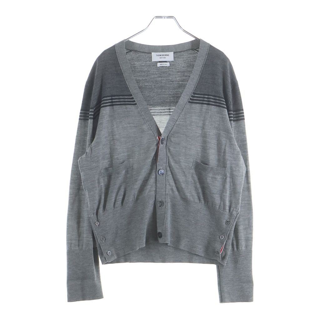 THOM BROWNE (トムブラウン) 4BAR ニットカーディガン MKC459A-Y1014