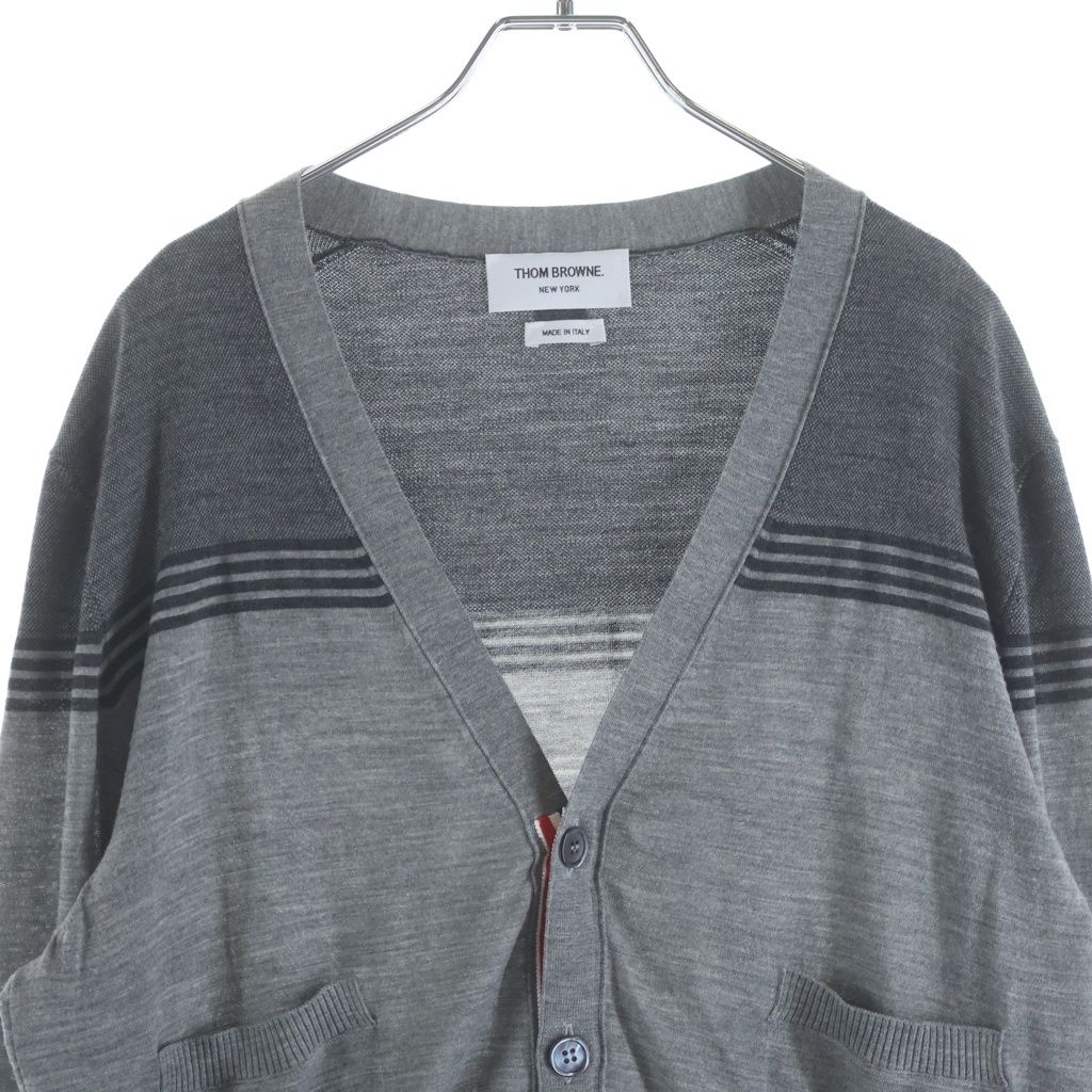 THOM BROWNE (トムブラウン) 4BAR ニットカーディガン MKC459A-Y1014