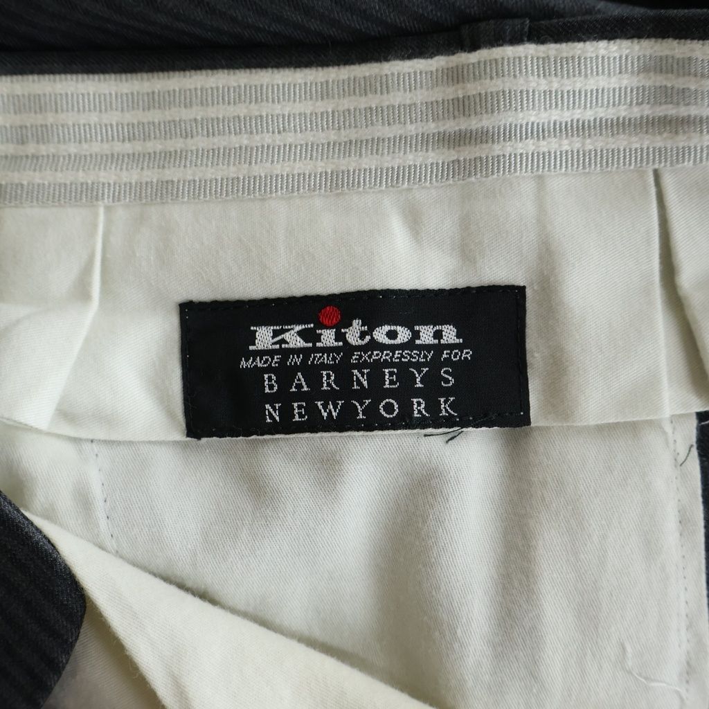 Kiton (キートン) セットアップスーツ ストライプ柄 ウール 3B