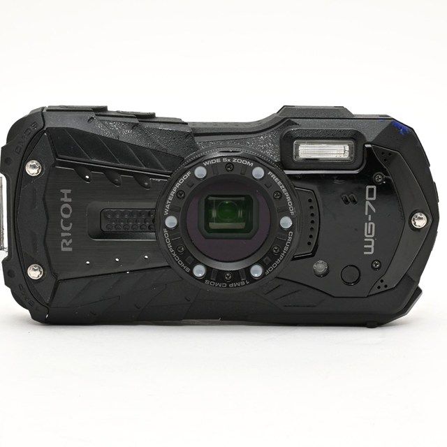 良品＞ RICOH WG-70 ブラック｜本格防水デジタルカメラ｜動作良好