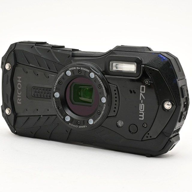 良品＞ RICOH WG-70 ブラック｜本格防水デジタルカメラ｜動作良好