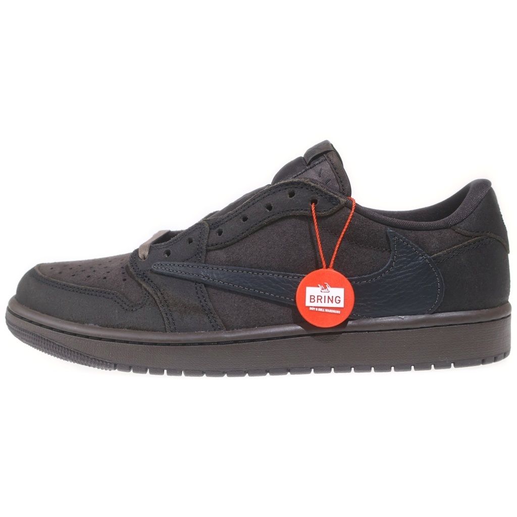 NIKE (ナイキ) ×TRAVIS SCOTT AIR JORDAN 1 LOW OG SP VELVET BROWN DM7866-202 トラヴィススコット エアジョーダン 1 ベルベット ローカットスニーカー US9.5/27.5cm