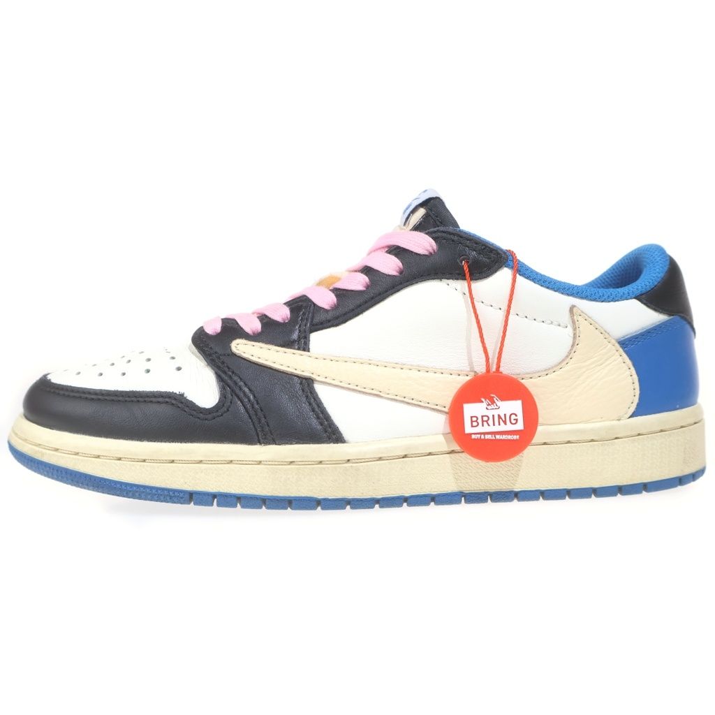 NIKE (ナイキ) ×TRAVIS SCOTT FRAGMENT DESIGN AIR JORDAN 1 LOW トラヴィススコット フラグメント エアジョーダン1 ローカットスニーカー US6/24cm DM7866-140