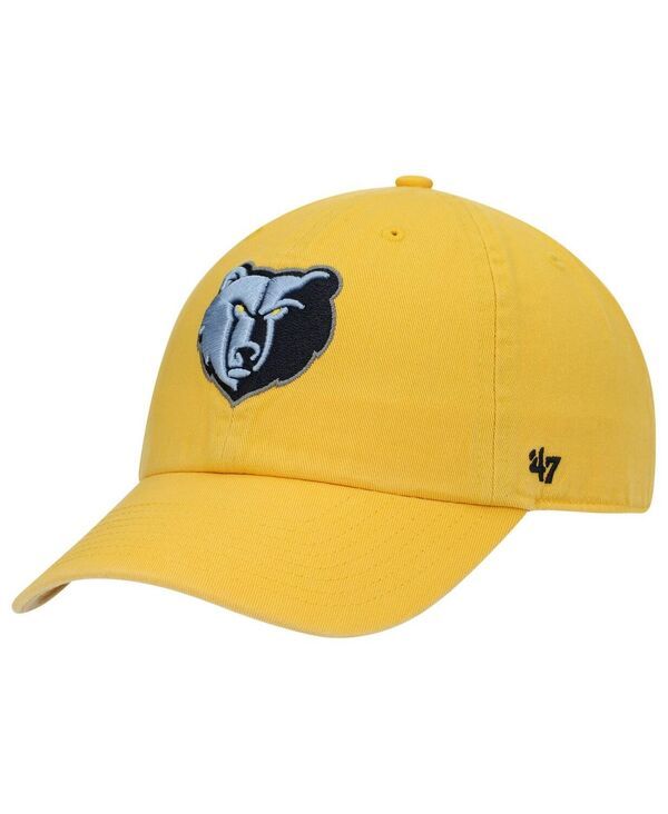 47 ブランド メンズ アクセサリー 帽子 47 Brand Mens Gold Memphis Grizzlies Team Clean Up Adjustable Hat Gold ゴールド