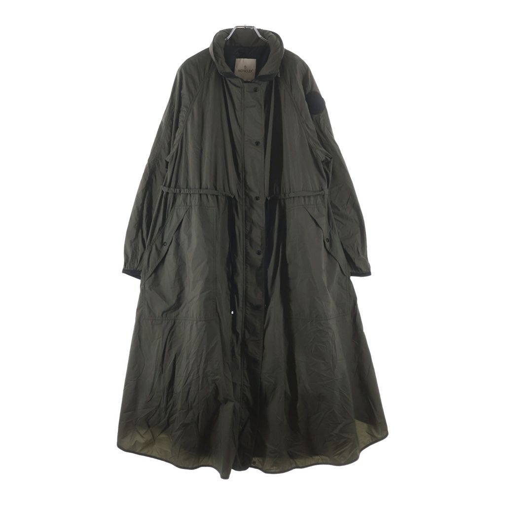 MONCLER (モンクレール) 21SS LIN リン フーデットジップアップ ロングモッズコート カーキ G10931D50400 C0391