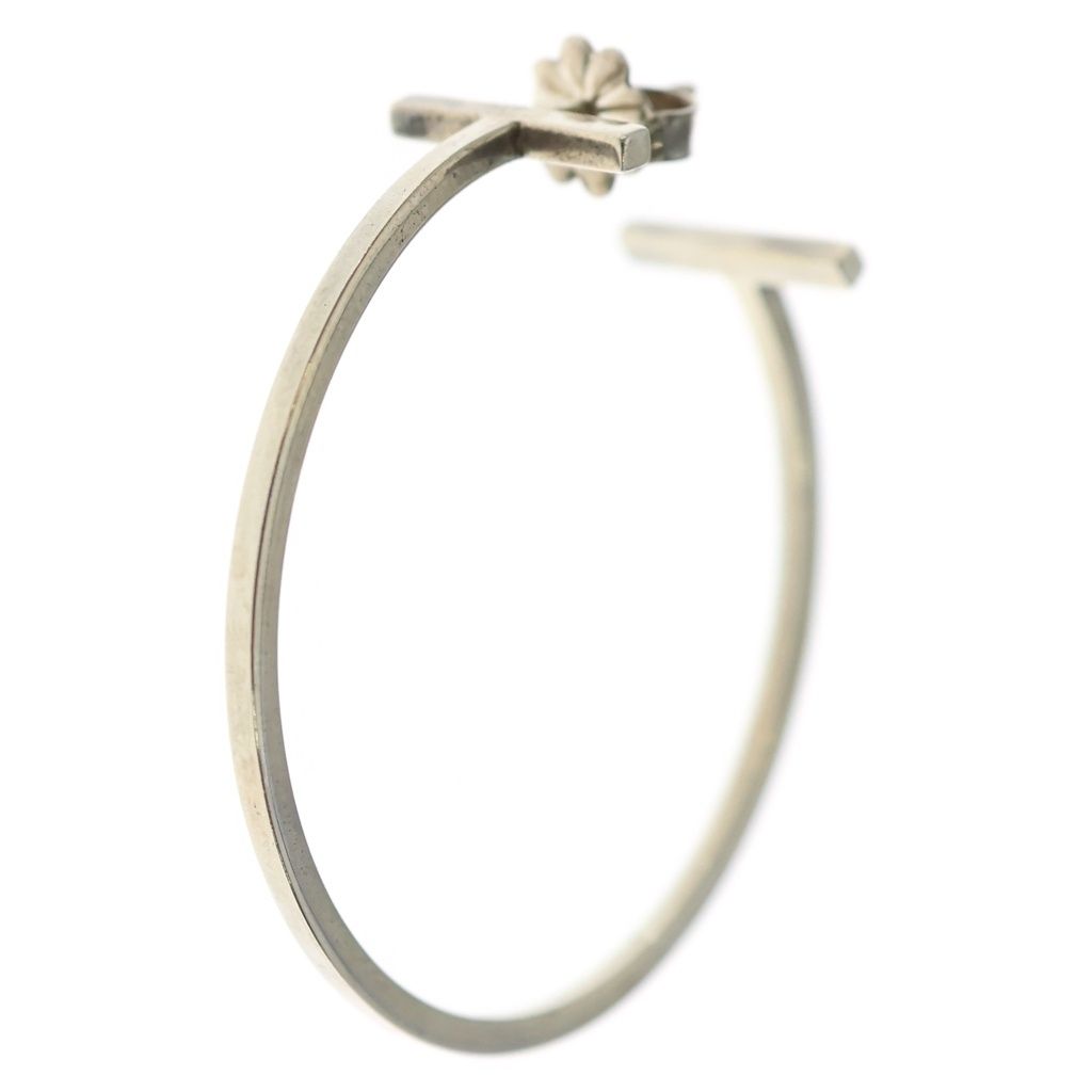 TIFFANY & Co. (ティファニー) Tワイヤー フープピアス シルバー SV925