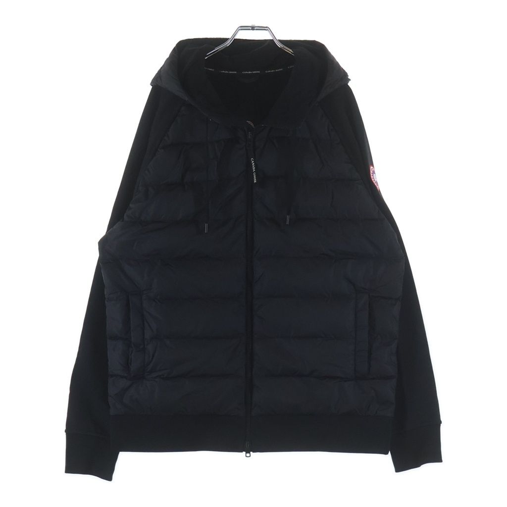 CANADA GOOSE (カナダグース) ハイブリッジヒューロン フーディジャケット ブラック ナイロン #L/G