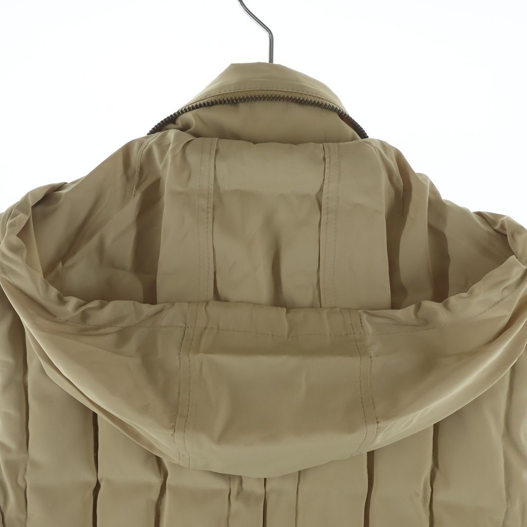 値下げ！BURBERRY LONDON ダウンベスト ペプラム サイズ38 BURBERRY LONDON (バーバリーロンドン) ナイロンダウンベスト ベージュ