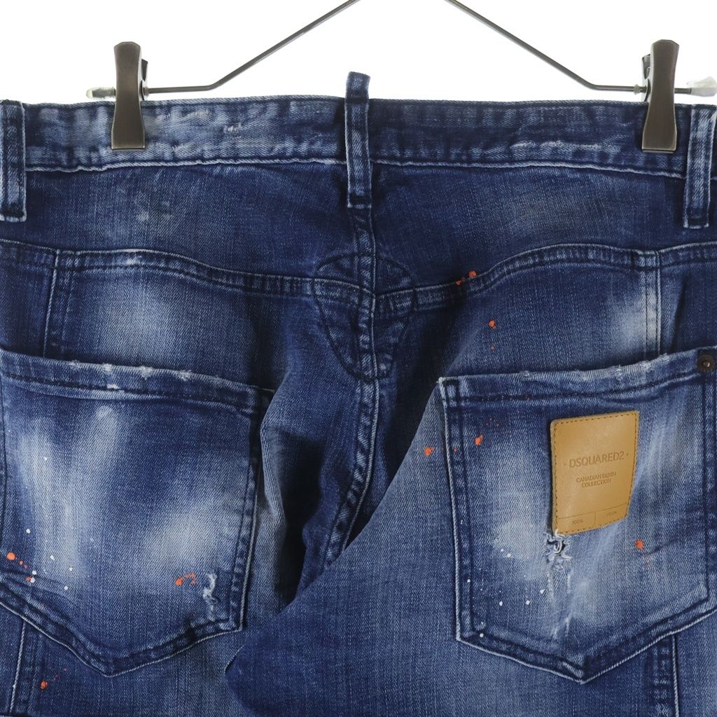 DSQUARED2 (ディースクエアード) 20AW ペイント付き ダメージ加工 