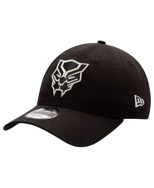 ニューエラ メンズ アクセサリー 帽子 ロゴ New Era Mens blackPanther Classic Logo 9TWENTY Adjustable Hat Black ブラック