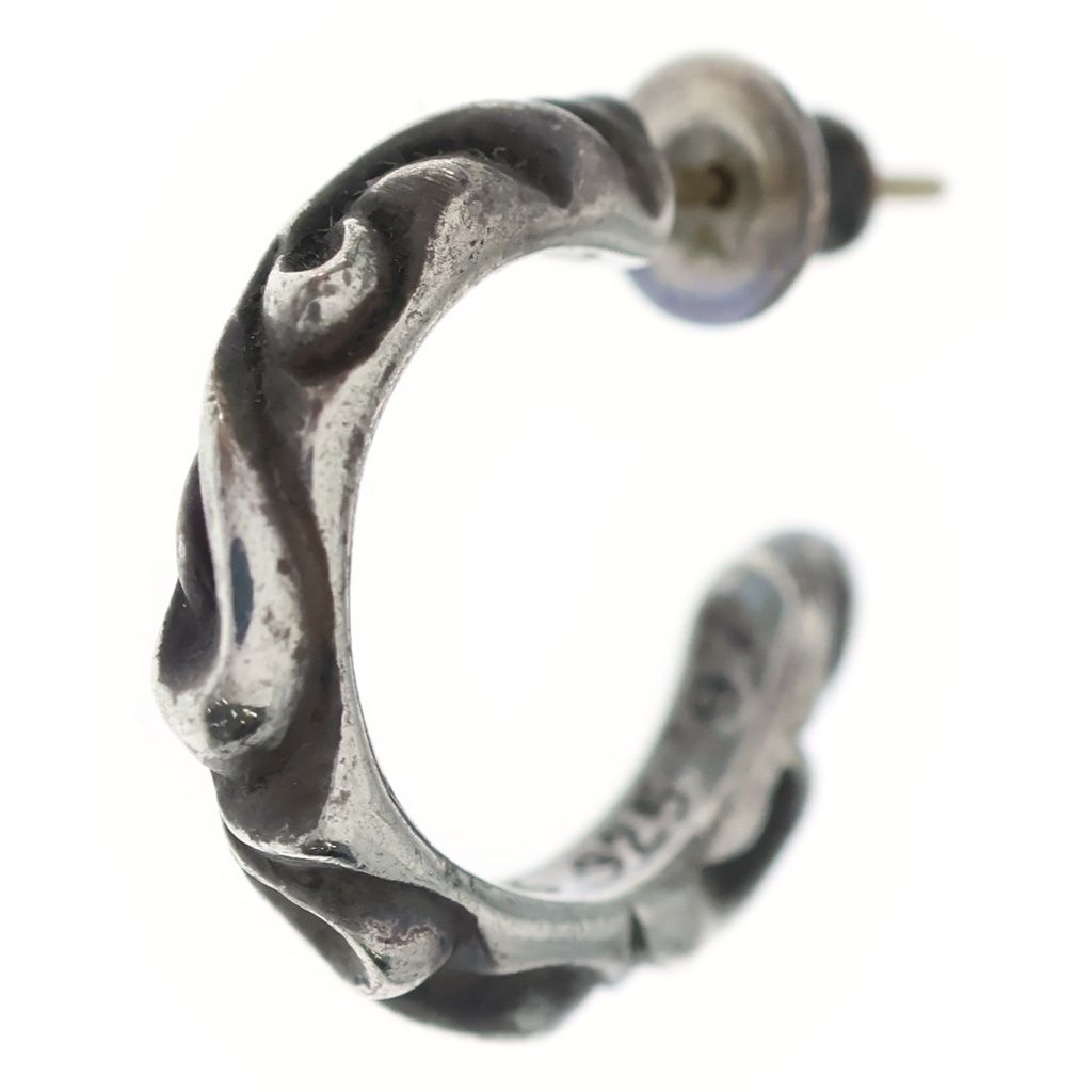CHROME HEARTS (クロムハーツ) HOOP SCROOL スクロール フープピアス シルバー BCA102 66,550円
