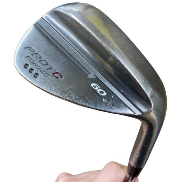 【中古】 PROTO-CONCEPT PROTO-CONCEPT FORGED WEDGE(メッキ) 60°/08° ウェッジ WG 純正特注シャフト (フレックスその他) メンズ 男性用 右利き 右用 Dランク ゴルフクラブ