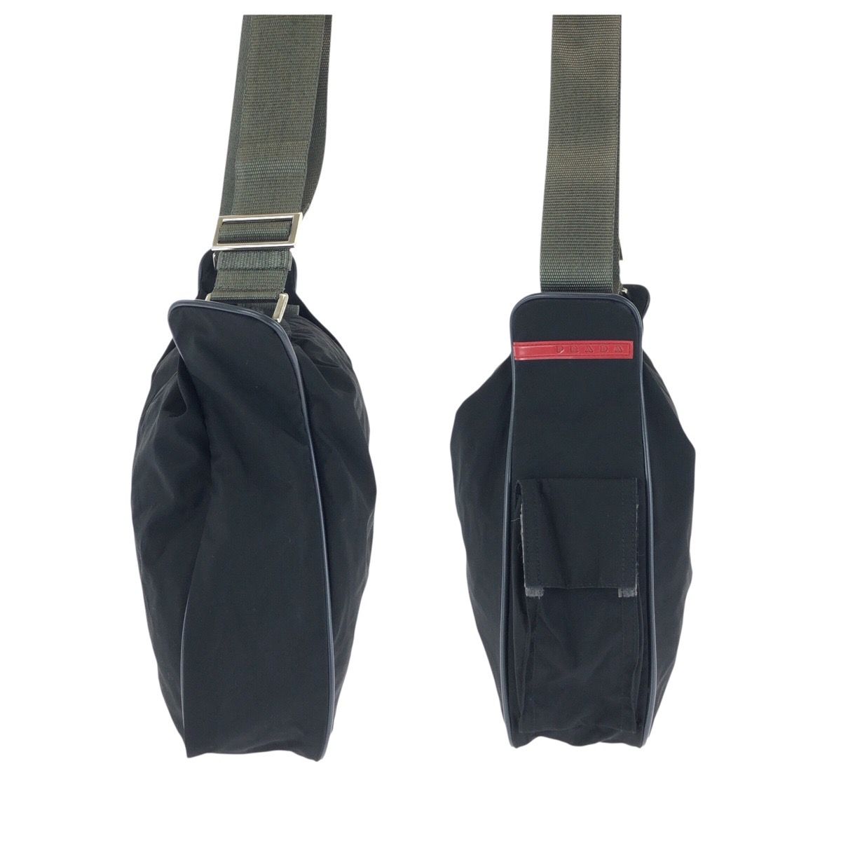 美品 PRADA SPORTS プラダスポーツ スポーツライン ブラック グレー