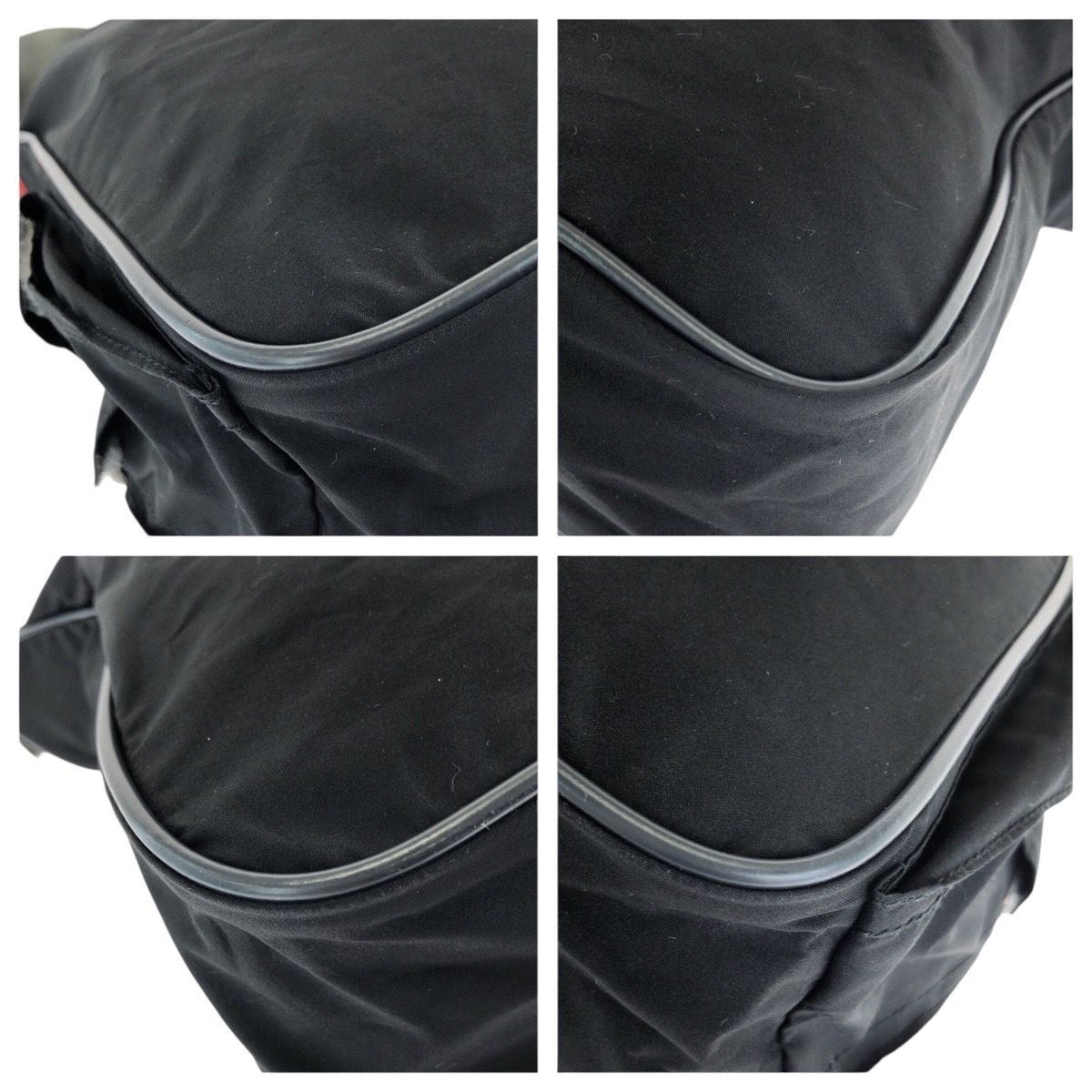 美品 PRADA SPORTS プラダスポーツ スポーツライン ブラック グレー
