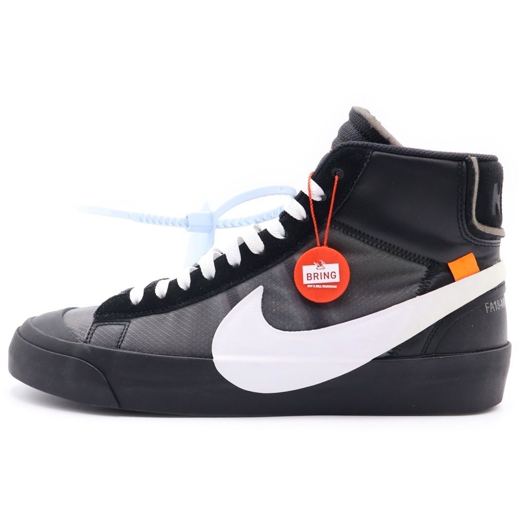 NIKE (ナイキ) ×OFF-WHITE BLAZER STUDIO MID GRIM REAPER オフホワイト ブレーザースタジオ ミッドグリムリーパー ミッドカットスニーカー ブラック US9.5/27.5cm AA3832-001 25,340円