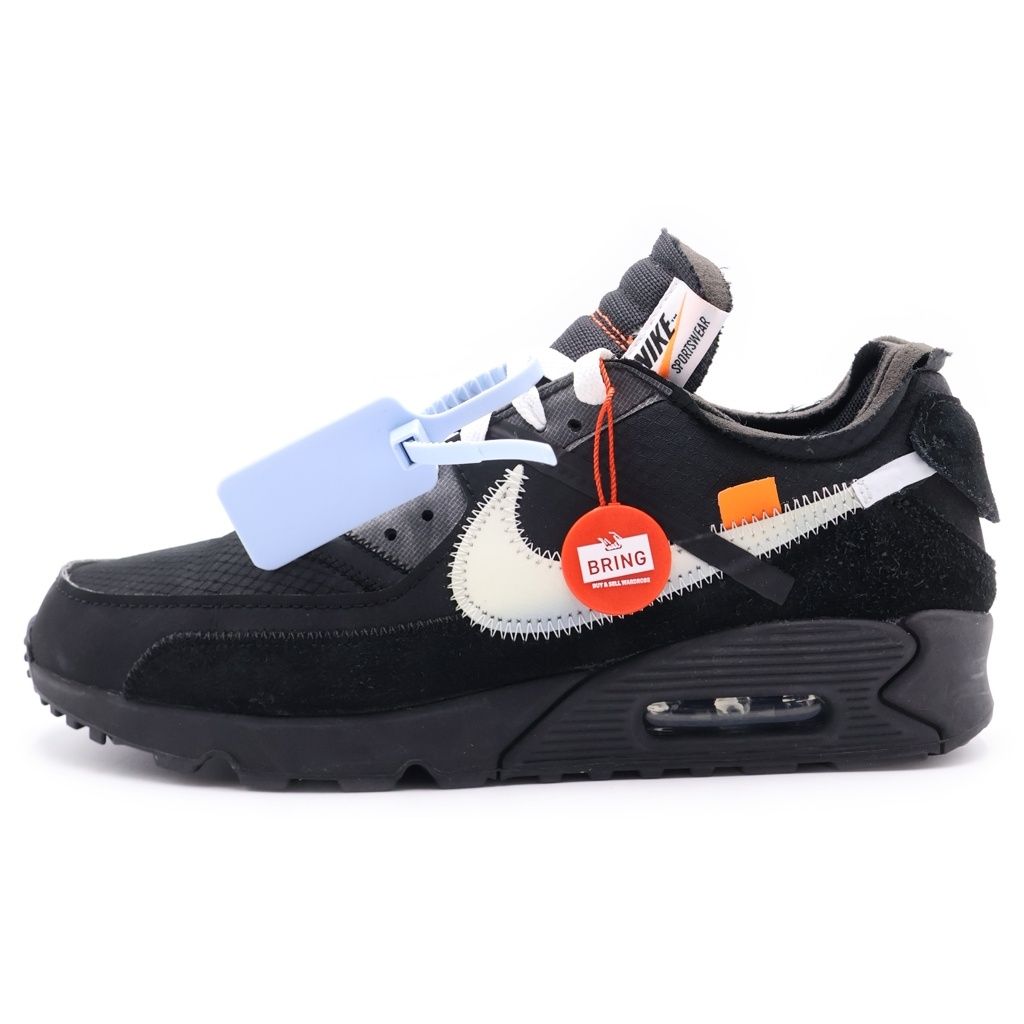 NIKE (ナイキ) ×OFF-WHITE Air Max 90 Black/Black-Cone-White ナイキ エアマックス90 ブラック/ブラック-コーン-ホワイト US9.5/27.5cm AA7293-001