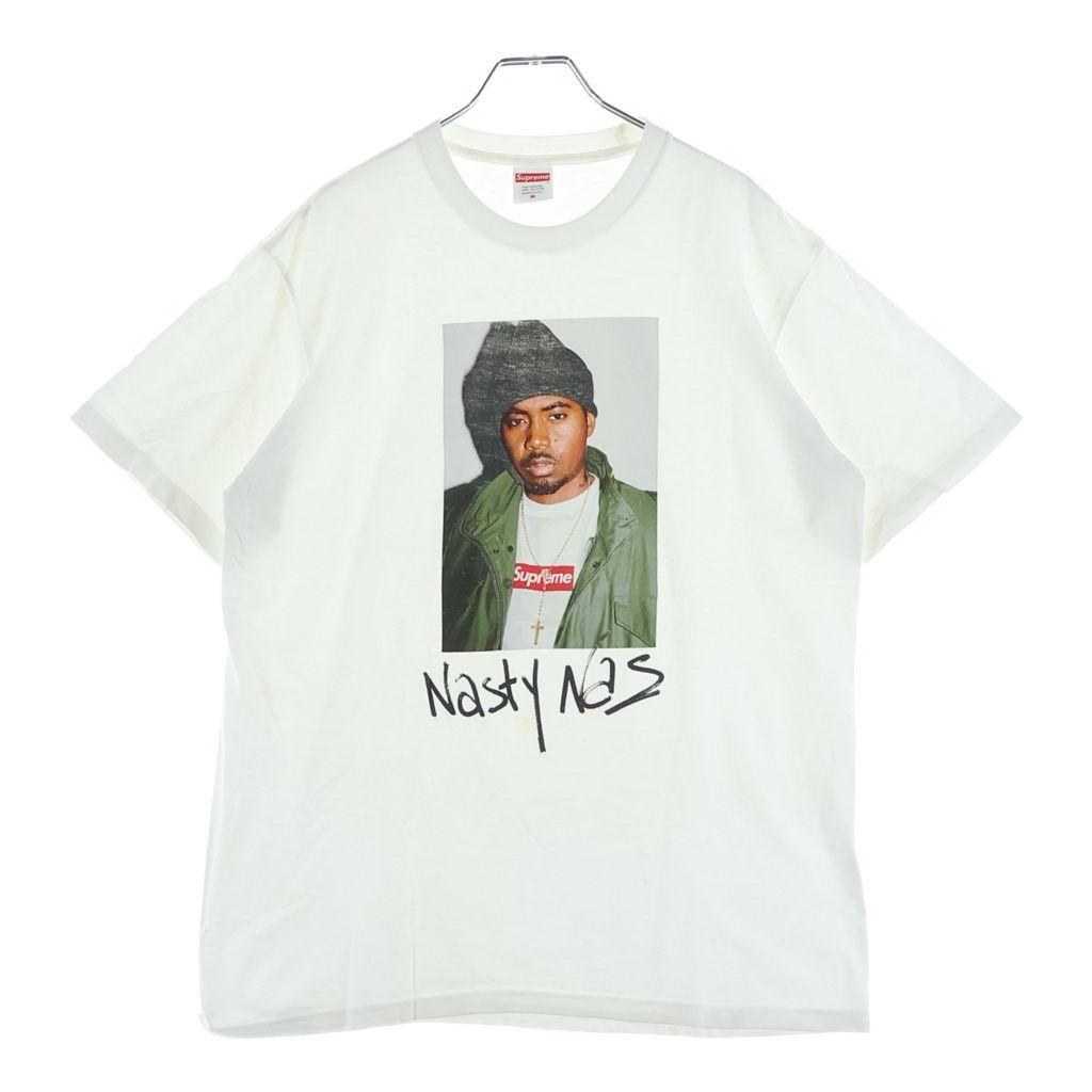 SUPREME (シュプリーム) 17AW Nas Tee ナスティナズ クルーネック半袖Tシャツ カットソー ホワイト