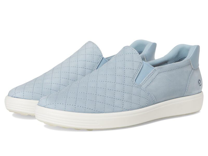 エコー レディース シューズ スニーカー キルティング ECCO Soft 7 Quilted Easy SlipOn Sneakers Dusty Blue ブルー