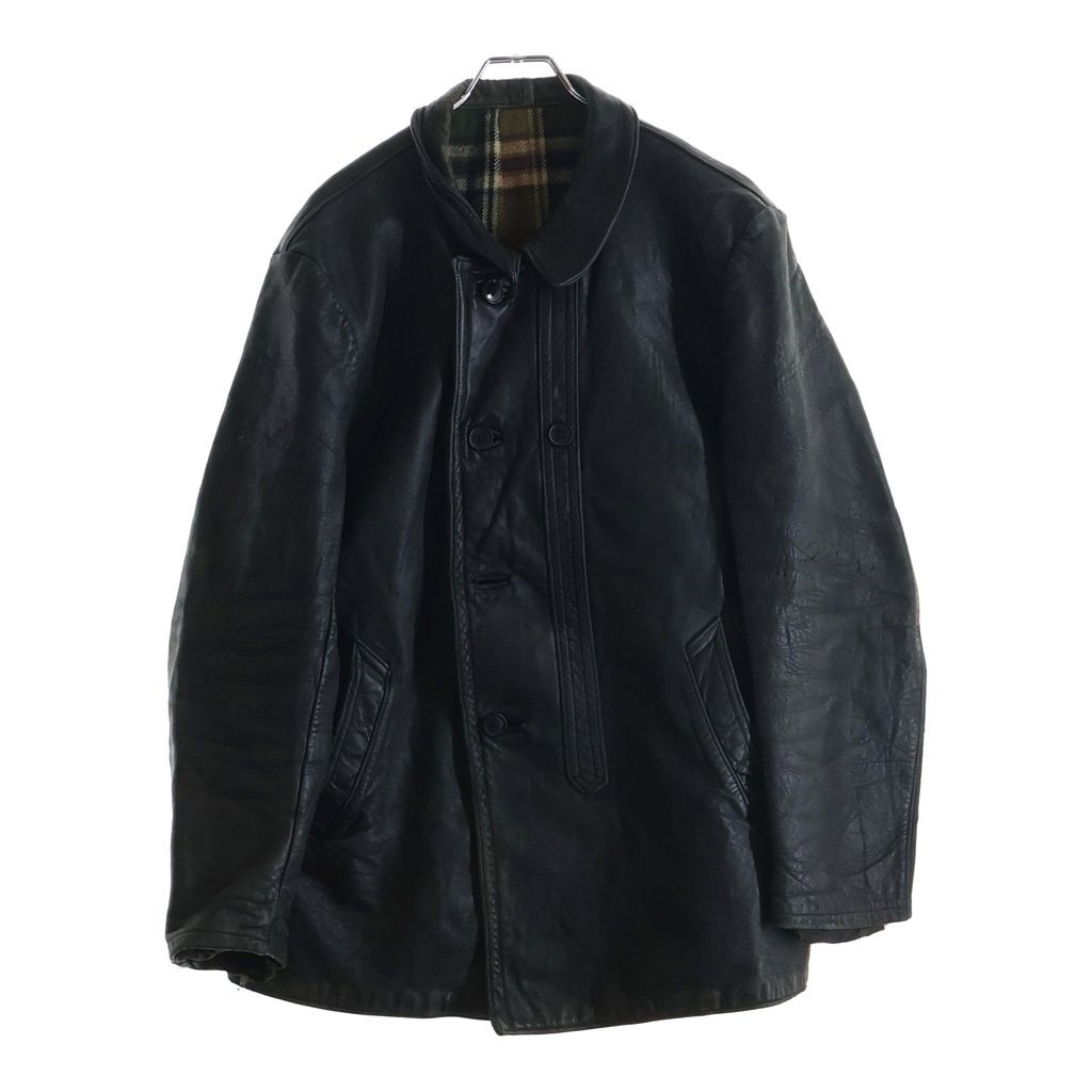 VINTAGE (ヴィンテージ) 60S-70S VINTAGE GVF Le Corbusier Jacket フレンチ ヴィンテージ コルビジェ レザージャケット ブラック