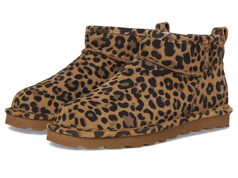 ベアパウ レディース シューズ ブーツ・レインブーツ Bearpaw Shorty Exotic Tobacco Leopard アニマル