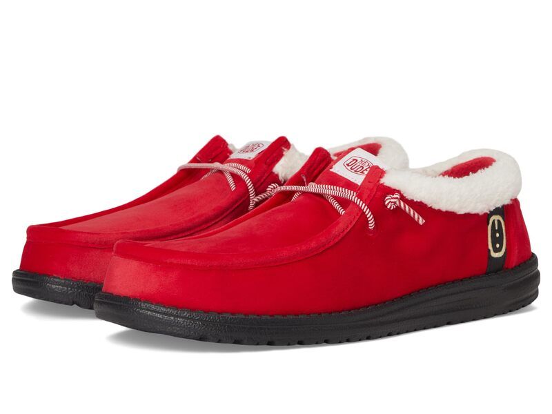 ヘイデュード メンズ シューズ スニーカー Hey Dude Wally Santa Claus Red レッド