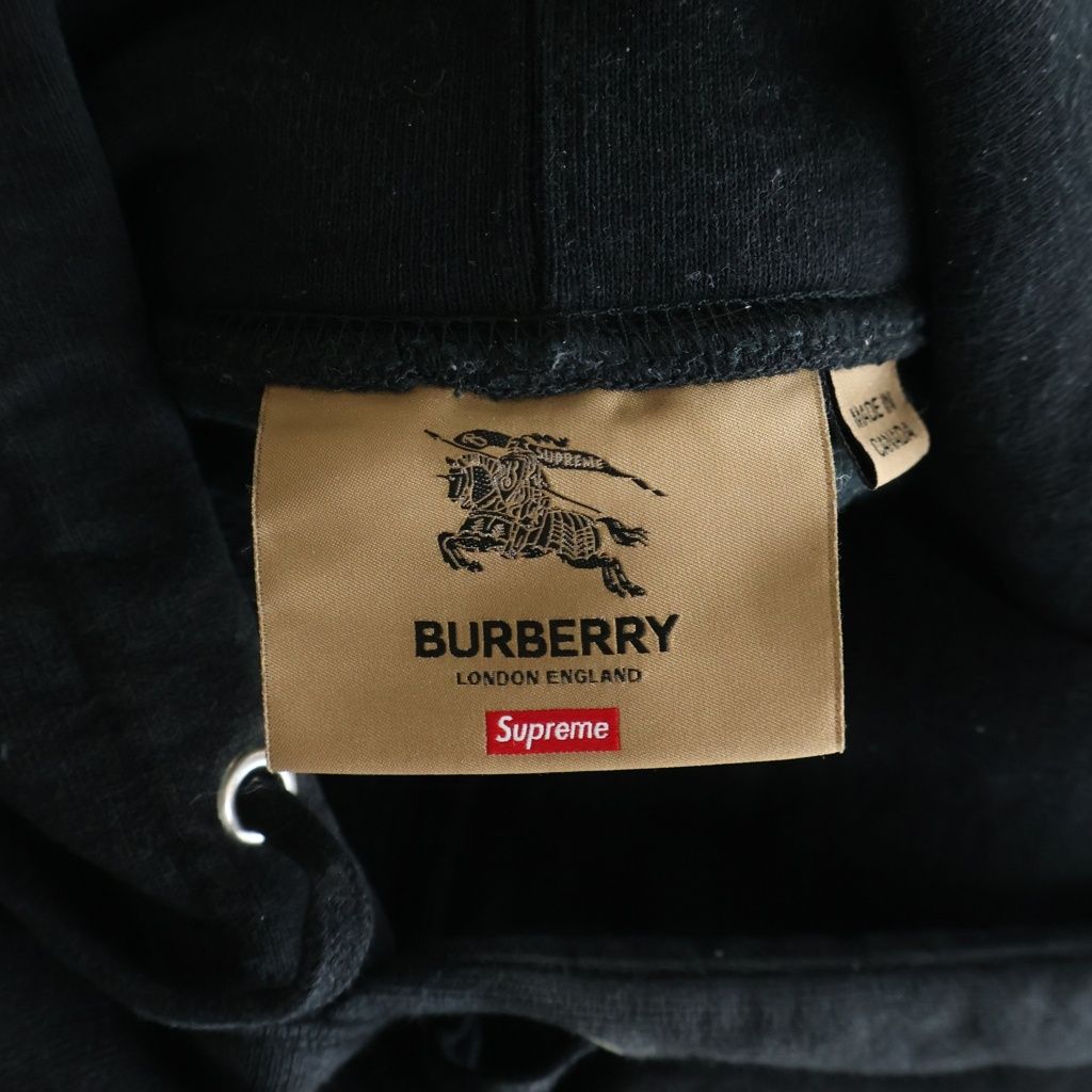 SUPREME (シュプリーム) 22SS ×Burberry Box Logo Hooded Sweatshirt