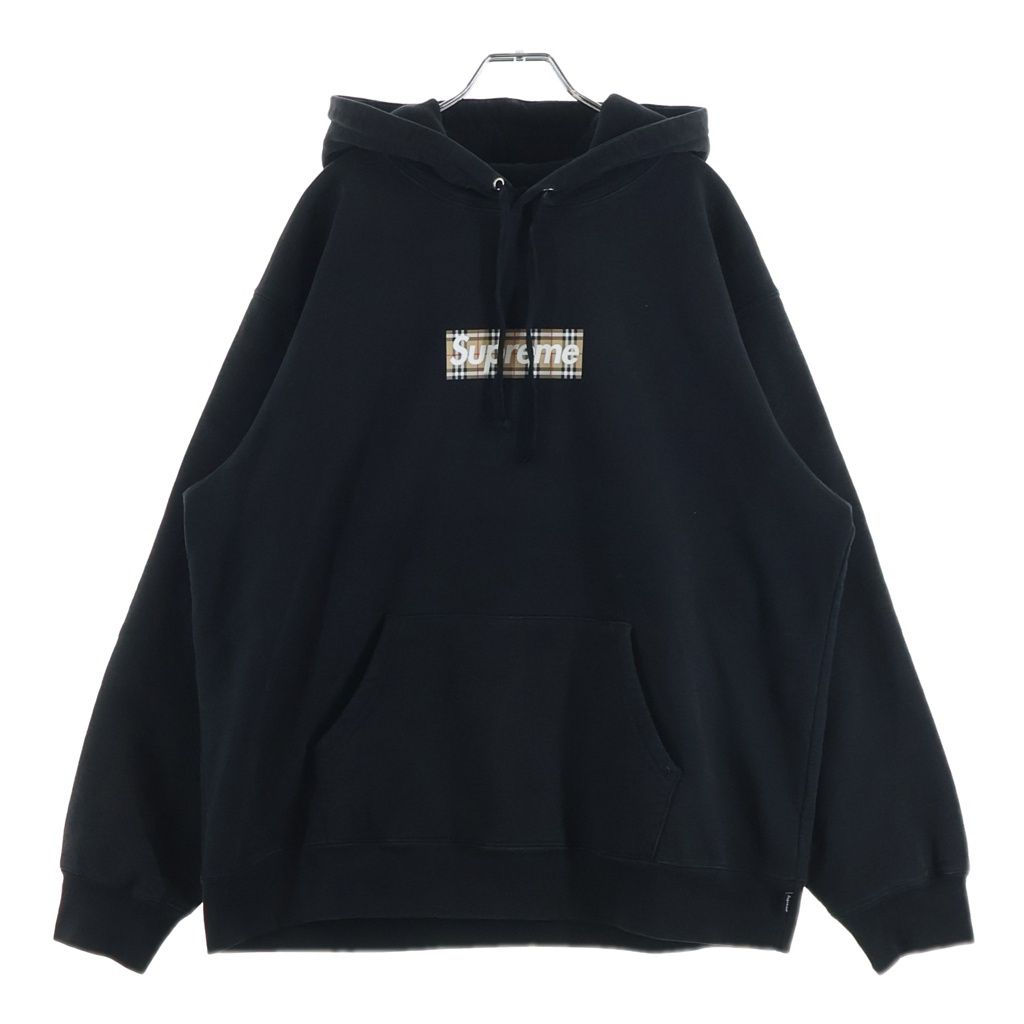 Burberry supreme パーカー シュプリーム バーバリー Lサイズ SUPREME (シュプリーム) 22SS ×Burberry Box Logo Hooded Sweatshirt
