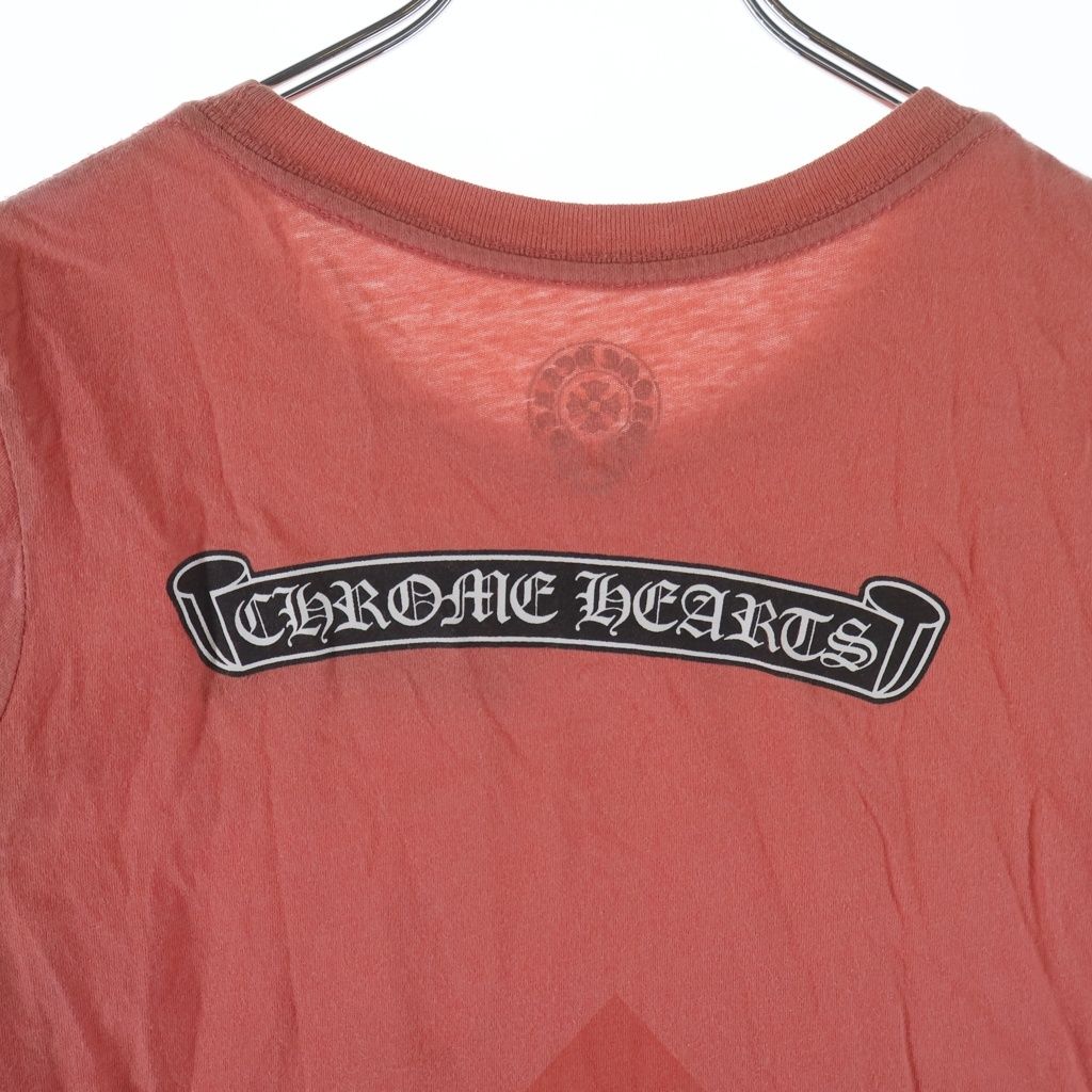 CHROME HEARTS (クロムハーツ) バックスクロールラベルプリント半袖T