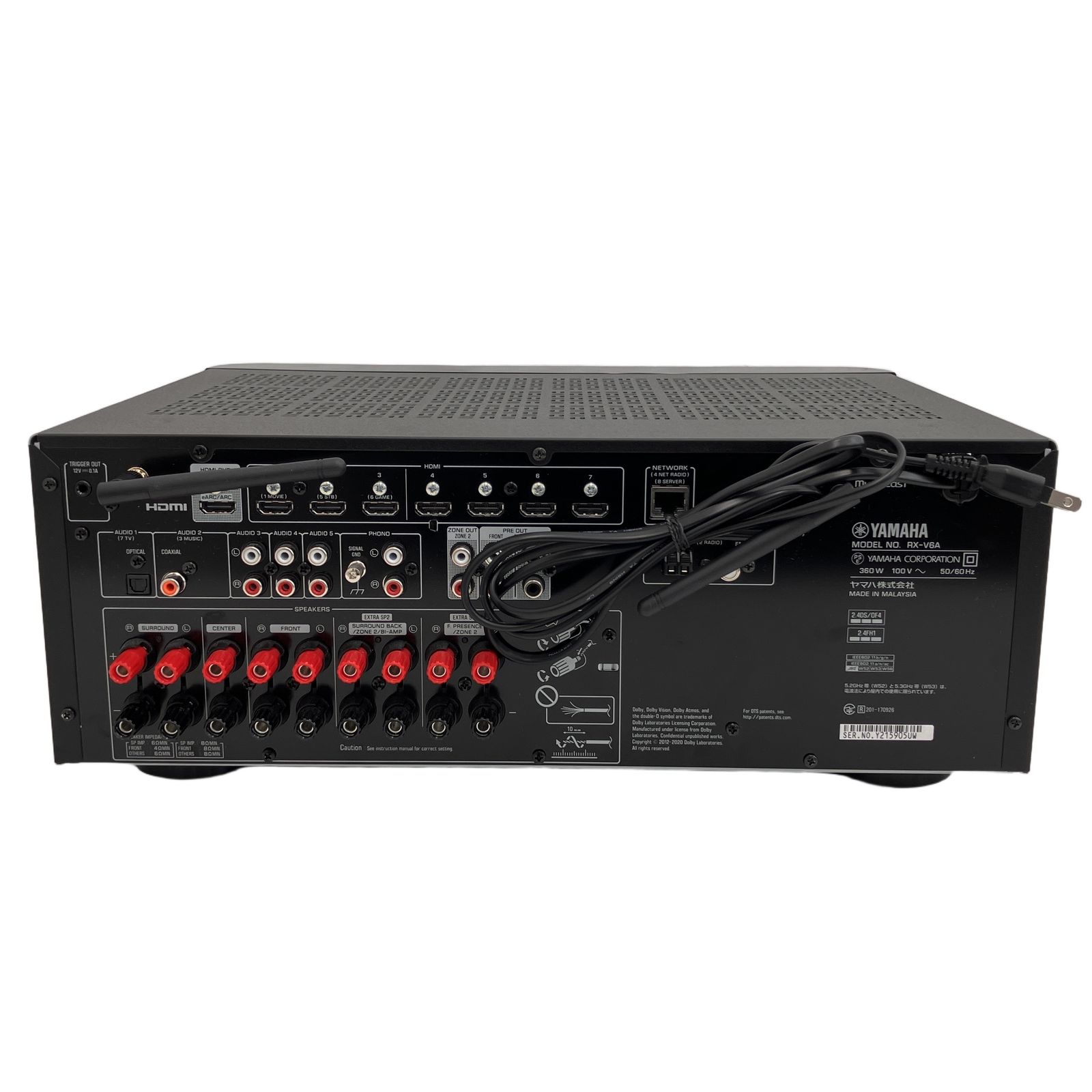 YAMAHA ヤマハ RX-V6A AVアンプ AVレシーバー 音響機器 中古 良好