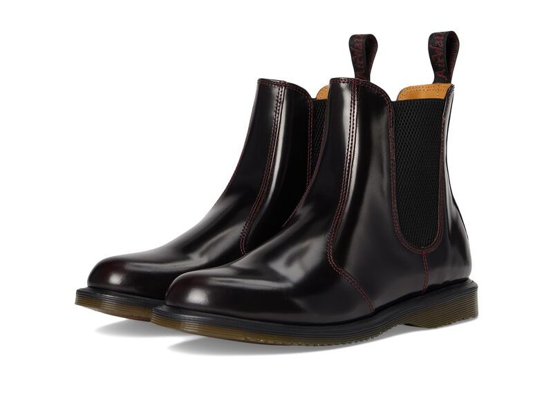 ドクターマーチン レディース シューズ ブーツ・レインブーツ チェルシーブーツ チェルシー レザー Dr Martens Flora Leather Chelsea Boots Cherry Red レッド