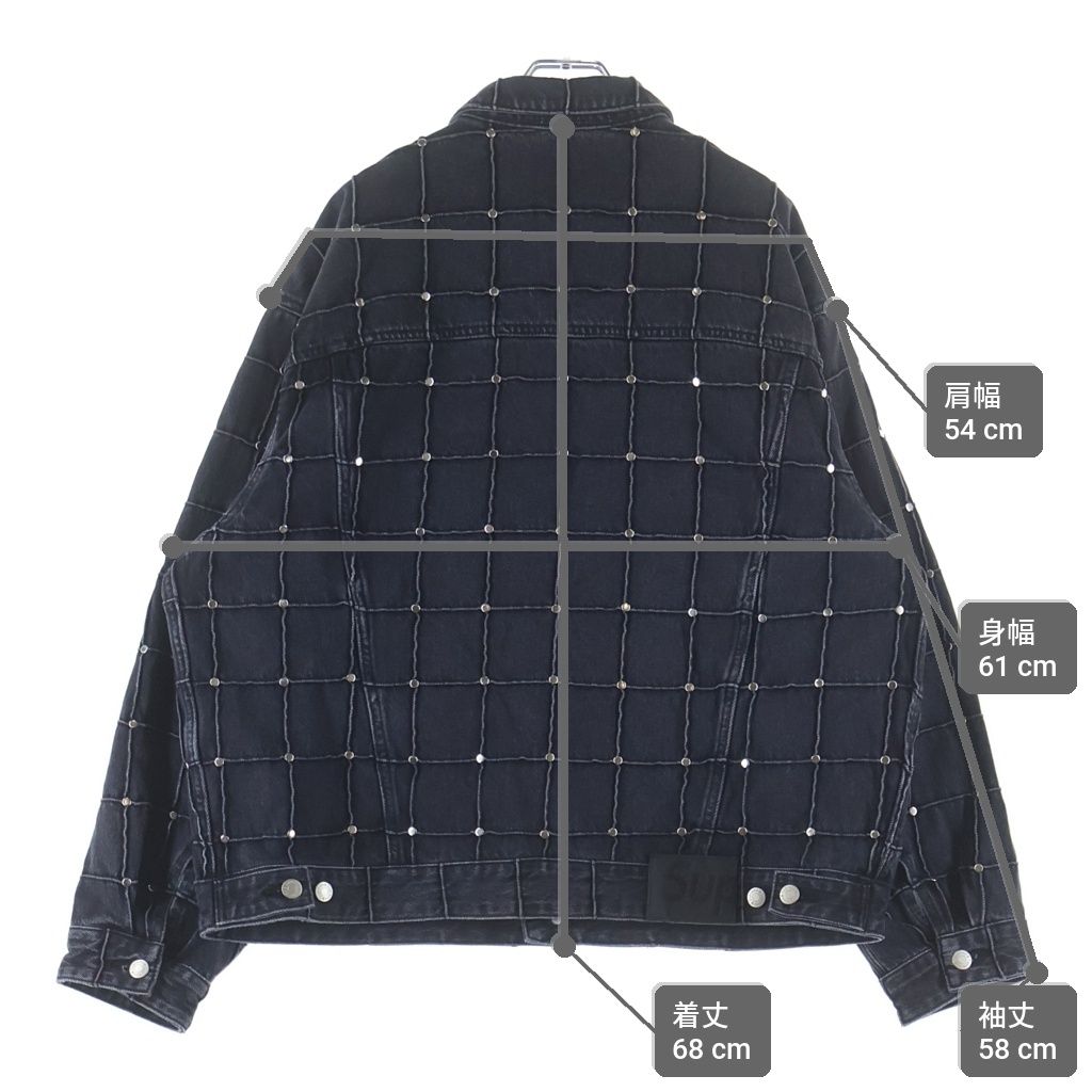SUPREME (シュプリーム) 25SS Studded Seam Denim Trucker Jacket