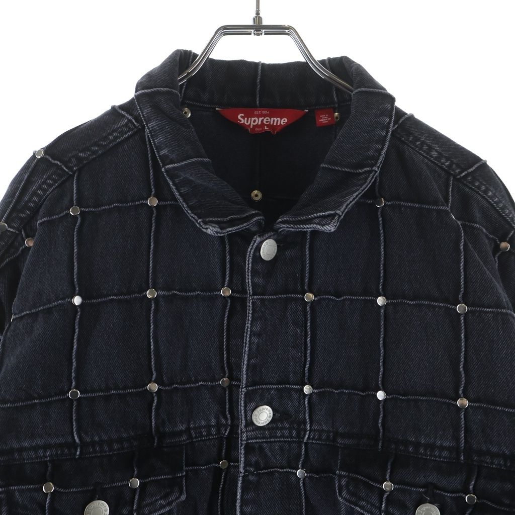 SUPREME (シュプリーム) 25SS Studded Seam Denim Trucker Jacket