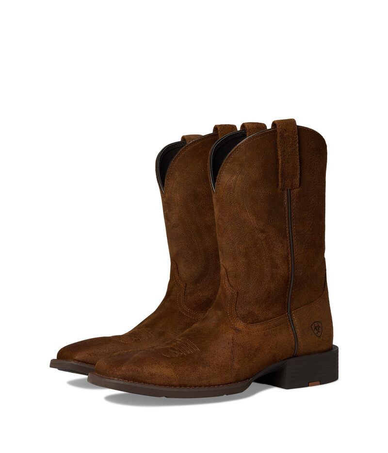 アリアト メンズ シューズ ブーツ・レインブーツ Ariat Sport Big Country Cowboy Boot Brown Roughout ブラウン