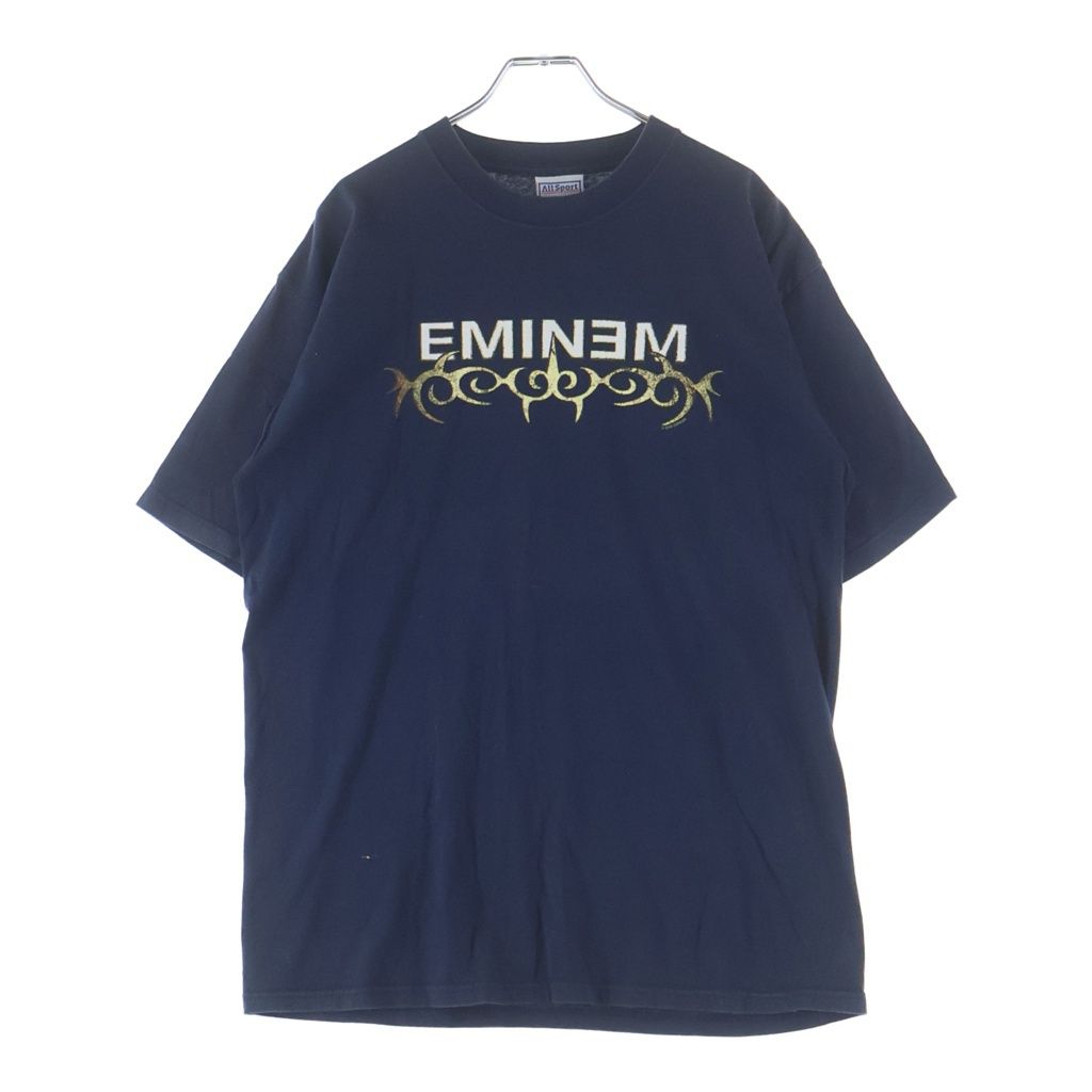 VINTAGE (ヴィンテージ) 00s EMINEM 2000 TOUR TEE エミネム ツアー半袖Tシャツカットソー ネイビー