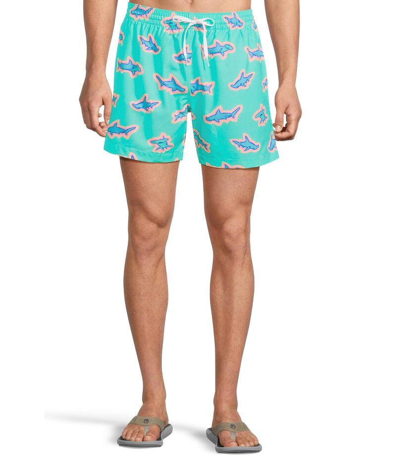 チャビーズ メンズ 水着 ハーフパンツ・ショーツ Chubbies The Apex Swimmers 55 Lined Classic Swim Trunk Mint Pattern ミント